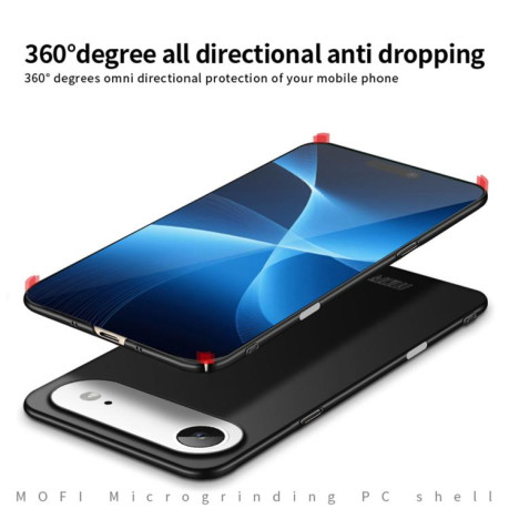 Ультратонкий чехол MOFI Frosted PC на iPhone Air - черный