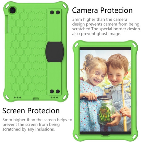 Противоударный чехол Honeycomb Design на iPad mini 5 / 4 / 3 / 2 /1 - зелено-черный