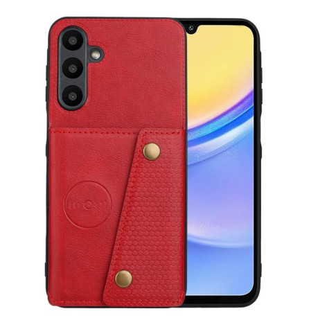 Противоударный чехол Double Buckle для Samsung Galaxy A56 5G - красный