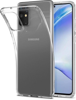 Оригинальный чехол Spigen Liquid Crystal на Samsung Galaxy S20+ Plus Crystal Clear