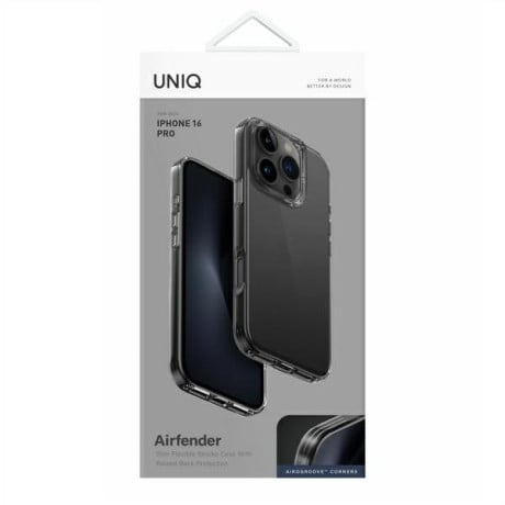 Оригінальний чохол UNIQ Air Fender на iPhone 16 Pro - Gray