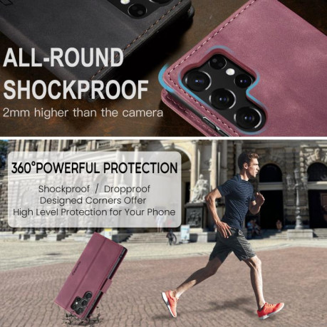 Чохол-книжка CaseMe-013 Multifunctional  для Samsung Galaxy S25 Ultra 5G - червоний