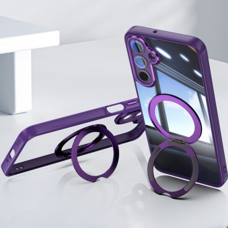 Противоударный чехол MagSafe Acrylic Hybrid для Samsung Galaxy A16 5G - фиолетовый