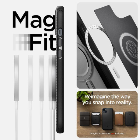 Оригинальный чехол Spigen Mag Armor для iPhone 14 - Matt Black