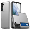 Протиударний чохол Armor Slide Card Slot для Samsung Galaxy S22 Plus 5G-сріблястий