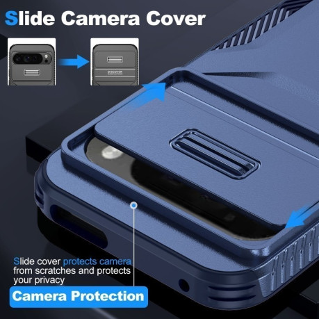 Протиударний чохол Sliding Camshield для Google Pixel 9 Pro XL - синій