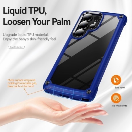 Противоударный чехол Lens Protection на Samsung Galaxy S25 Ultra 5G - синий
