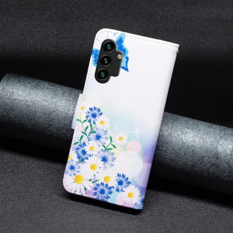 Чохол-книжка Colored Drawing Pattern для Samsung Galaxy A13 4G - Flower Butterfly