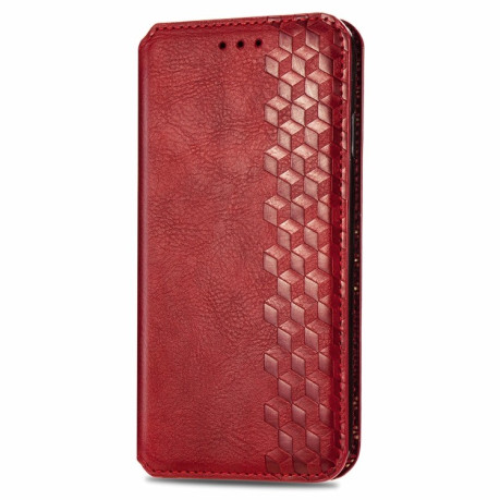 Чохол-книжка Cubic Grid для Samsung Galaxy M15 - червоний