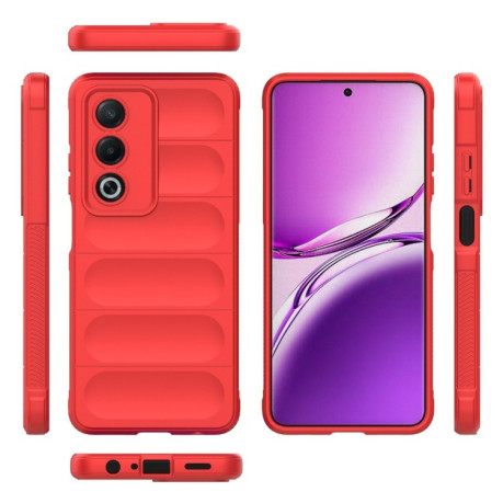 Силіконовий чохол Magic Flannel для OPPO A80 5G/A3 Pro - червоний