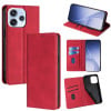 Чохол-книжка в стилі Retro з м'яким покриттям Skin Feel діловий дизайн для OPPO Reno15 5G Global — червоний