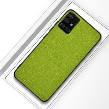 Чехол  Cloth Protective для Samsung Galaxy А51-зеленый