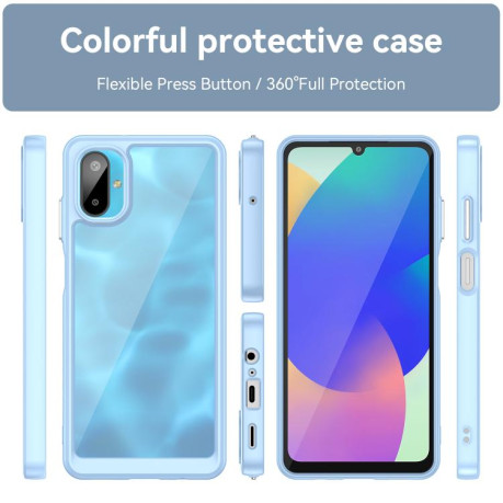 Протиударний чохол Colorful Acrylic Series Samsung Galaxy M06 5G - синій