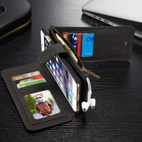 Шкіряний чохол-гаманець CaseMe на iPhone 6 Plus &amp; 6s Plus чорний