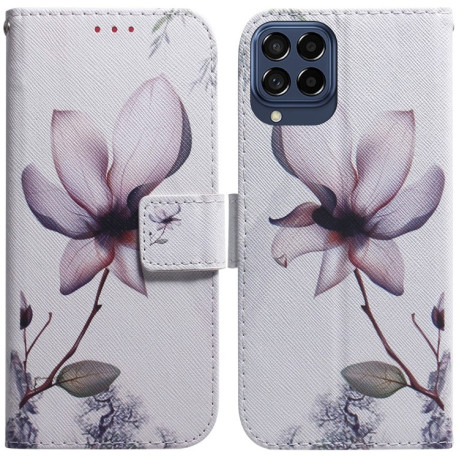Чехол-книжка Coloured Drawing для Samsung Galaxy M53 5G - Magnolia Flower