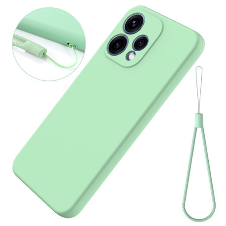 Силіконовий чохол Solid Color Liquid Silicone для OPPO Reno15 5G Global — зелений