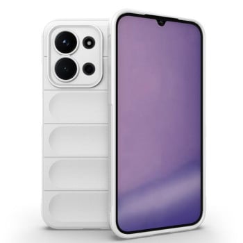 Силіконовий чохол Magic Flannel на Xiaomi Redmi 15C 5G/4G EU 173mm - білий