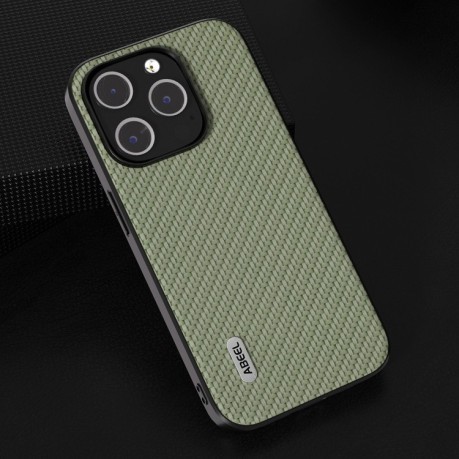 Ударозахисний чохол ABEEL Carbon Fiber на iPhone 15 Plus - зелений