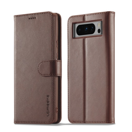 Чехол книжка LC IMEEKE Calf Texture на Google Pixel 8 Pro - коричневый