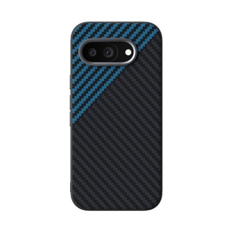 Ультратонкий чохол ABEEL C Carbon Fiber Series 6D Micro Relief MagSafe на Google Pixel 9a - чорно-синій