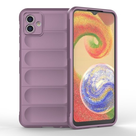 Силиконовый чехол Magic Flannel для Samsung Galaxy A04 4G - фиолетовый