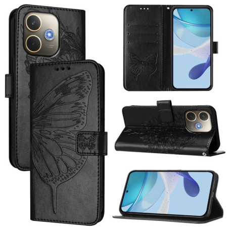 Чохол-книжка Embossed Butterfly для OPPO A5 Pro 5G Global - чорний