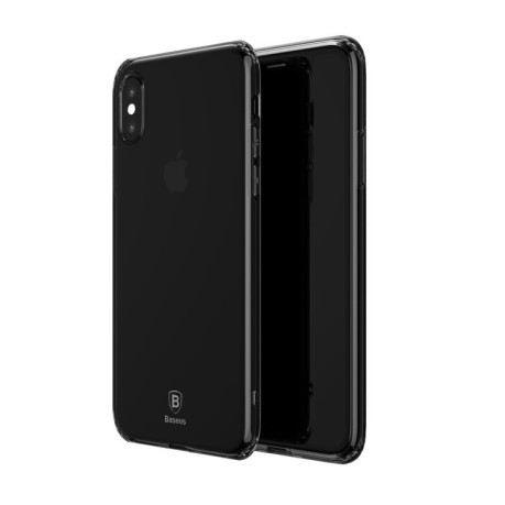 TPU чехол Baseus на iPhone X/Xs черно-прозрачный