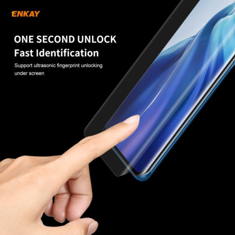 Противоударный чехол ENKAY Clear + 3D Full Screen PET на Xiaomi Mi 11 - прозрачные