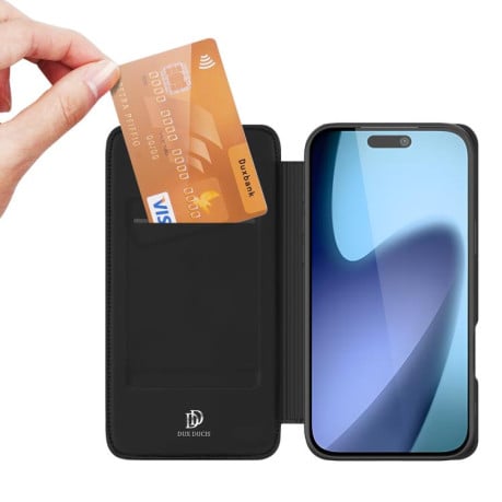 Чехол- книжка DUX DUCIS Skin Pro Series на iPhone 17 - черный