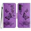 Чохол-книжка Embossed Butterfly для Samsung Galaxy A05s - фіолетовий