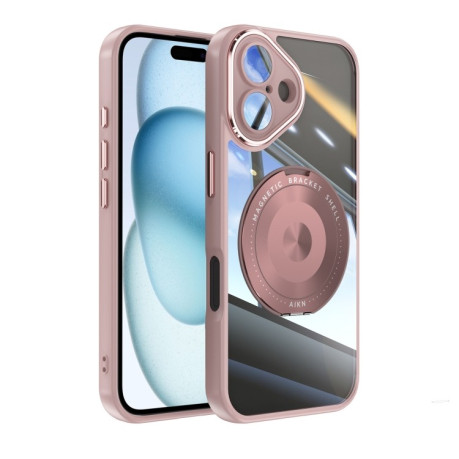Противоударный чехол MagSafe Acrylic Hybrid для iPhone 16 - розовый