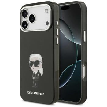 Оригінальний чохол Karl Lagerfeld IML Aquarelle Karl &amp; Logo з MagSafe на iPhone 17 Pro Max - Black
