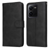 Чохол-книжка Classic Calf Texture Flip Leather для Vivo V25 5G/V25e 4G/X80 Lite - чорний