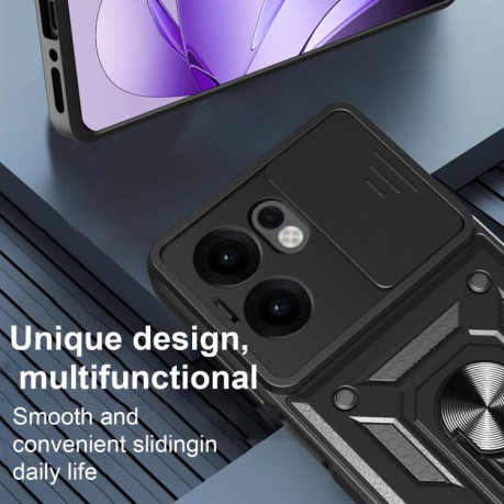 Протиударний чохол Camera Sliding для OPPO Reno13 F 4G/5G - червоний