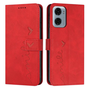 Чохол-книжка в стилі Retro м'яке покриття Skin Feel серія Amile на Motorola Moto G05 - червоний