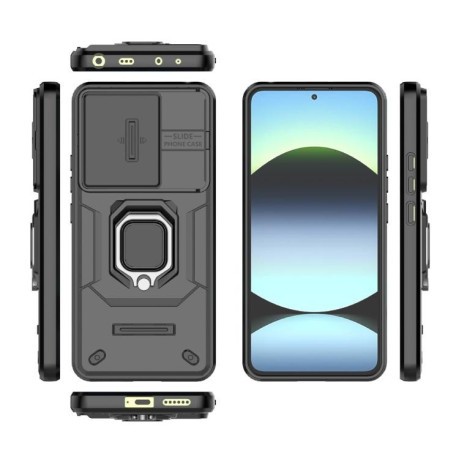 Протиударний чохол Sliding Camshield для Redmi Note 14 4G - чорний