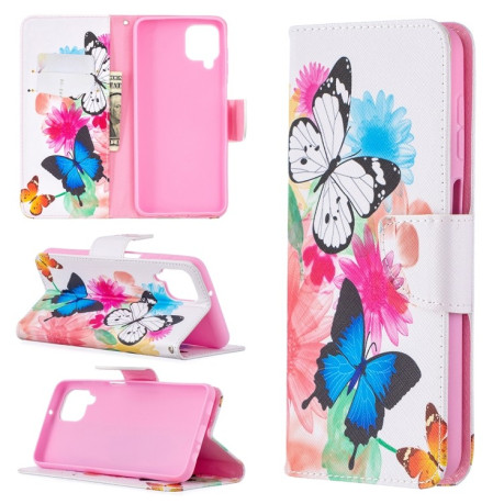 Чохол-книжка Colored Drawing Samsung Galaxy A12/M12 - Butterfly