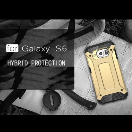 Протиударний Чохол Rugged Armor Gold для Samsung Galaxy S6/G920