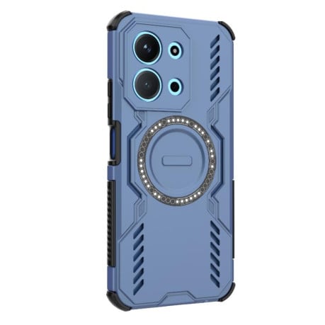 Протиударний чохол Butterfly Armor з MagSafe на Xiaomi Redmi 15C 5G / 4G EU 173mm - синій