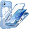 Двосторонний противоударный чехол Life Waterproof MagSafe Magnetic Rugged для iPhone Air - голубой