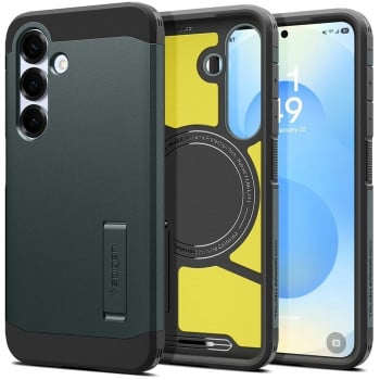 Оригінальний чохол Spigen Tough Armor Mag (Magsafe) Samsung Galaxy S25+ - Green