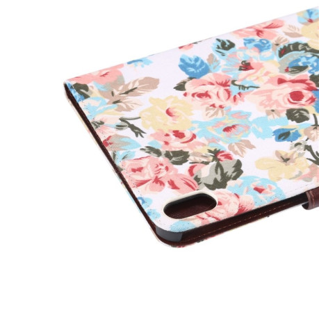 Чехол-книжка Flower Cloth Texture на iPad mini 6 - белый