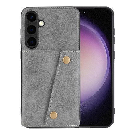 Протиударний чохол Double Buckle для Samsung Galaxy S25 5G - сірий