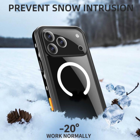 Противоударный чехол RedPepper IP68 Waterproof MagSafe для iPhone 17 Pro Max - серый