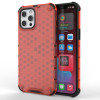 Противоударный чехол Honeycomb на iPhone 13 Pro Max - красный