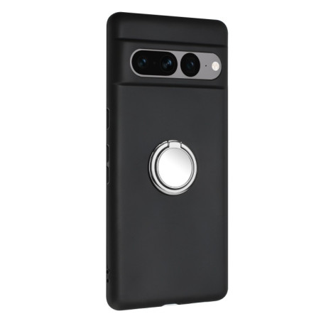 Противоударный чехол Matte with Ring Holder для Google Pixel 8a - серебристый