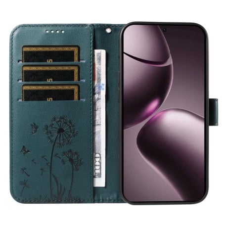 Чехол-книжка Dandelion Embossed Pattern Flip Leather на Xiaomi 15T 5G - синий