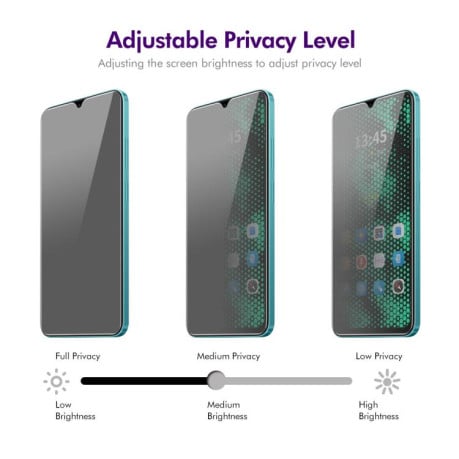 Захисне скло ENKAY 28 Degree Privacy Screen на Xiaomi Redmi A5 4G 171.77mm - чорне