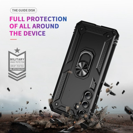 Протиударний чохол HMC 360 Degree Rotating Holder для Samsung Galaxy A16 5G - чорний