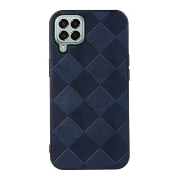 Противоударный чехол Weave Plaid на Samsung Galaxy M33 5G - синий